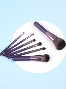 7pcs Professional Makeup Brush Set Includes: Brush Holder, Foundation Brush, Blush Brush, Eyeshadow Brush, Mascara Brush, Eyebrow Brush, Lip Brush, Highlighter Brush, Contour Brush, Powder Brush, Makeup Tools, Makeup Brush Set, Women/Girls Travel Makeup Brush Set, Makeup Brush Set, Makeup Brush Set, Complete Makeup Brush Set, Makeup Brush Set, Full Makeup Set, Makeup Brush Set, Makeup Brush Set, Makeup Gift Set,Giveaways,Professional Makeup Brushes,Complete Makeup Set - Mauve Purple - View 5
