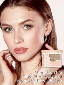 NOVO 多功能修容盘，粉状腮红，鼻影，侧脸阴影，高光，哑光和珠光色调，适合初学者，自用或送礼皆宜，适用于化妆、派对、婚礼、各种场合。 - 01#淺雲 - 查看 2