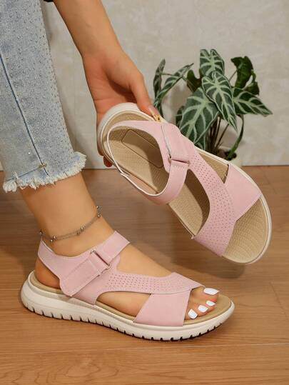 Weiche Sohle bequeme Hausschuhe, leichte atmungsaktive Stoff-Futter Slip-On Schuhe, geeignet für Innen-/Außenbereich, Strandschuhe, rutschfestes Design ideal für lässige Sommerschuhe