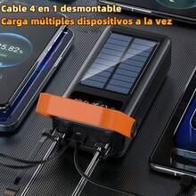 29800mAh/50000mAh 4USB Ultra Large Power Bank. With Built-In Cables, LED Light, Portable, Fast Charging, Emergency Power Bank For Outdoor Travel - US B Type Plug(110-127V) - View 7