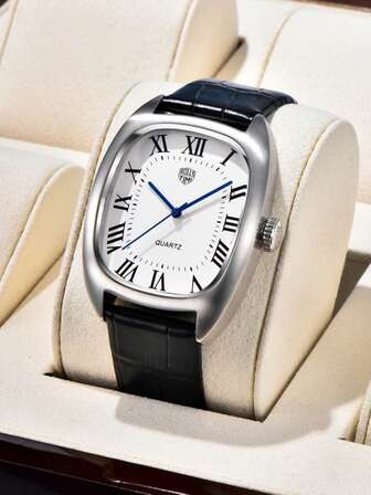 RollsTimi Rolls Timi 2025 新款日本 VH31 石英男士腕表，休闲不锈钢防水强化玻璃极简男士腕表 RT-7904