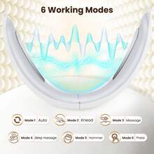 V-Shaped Face Lifting & Firming Massager, Beauty Device, Chin Reducer, Electric Double Chin Slimming & V-Line Shaping Instrument, 6 Modes 8 Adjustable Intensities, USB Rechargeable - White - View 3