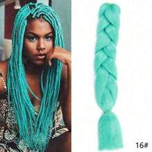 60cm Extra Large Synthetic Yaki Braid Wig For Women, High-Temperature Fiber Material, Colorful, Suitable For DIY Styling, Cosplay And Parties, Ideal Christmas And New Year Gift - Multicolor - View 16