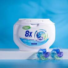 Cápsulas de detergente para la ropa Loovee Wiise, 8 veces talla grande poder de limpieza, cápsulas de detergente para la ropa potentes de 4 en 1, nueva fórmula con fragancia de perla, ayuda a mantener la ropa fresca, limpia, suave y con fragancia (1 caja de 36 cápsulas, 12g por cápsula) - Multicolor - Ver 11
