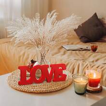 DIY心形装饰品，创意简约心形摆件，适用于周年纪念/婚礼/生日派对，浪漫桌面装饰，可定制刻字，送给女友、爱人、闺蜜的礼物，家居装饰，圣诞节和新年装饰，吸睛拍照道具，手工情侣礼物 - 彩色 - 查看 9