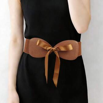 1条弹力腰带，韩式多功能可调节束腰带，适用于连衣裙，复古装饰配饰