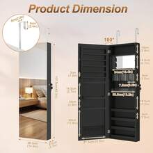 Jewelry Cabinet - Black - View 2