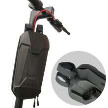 Scooter Gear Protection Bag,EVA Hard Shell, 3L Capacity, Multi-Strap Mount,Universal Bicycle Front Bag - Black - View 7