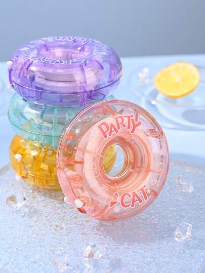 1 Pc Interest Donut Correction Tape, Creative Cat Party Pattern Round Correction Tape, Student School Stationery Supplies