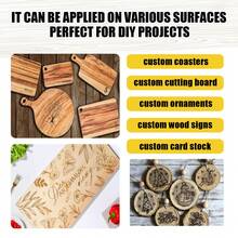 JUE FISH Wooden Burning Marker Pen, DIY Wooden Coasters, Cutting Boards, Pyrography Pen. It Can Be Used For Small Wooden Signs Or Intricate Pattern Details, Allowing You To Record Your Designs On The Wood Surface. - Multicolor - View 5