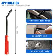 190pcs Car Retainer Clips, 6 Size Plastic Fasteners Kit With Remover Tool, Universal Auto Trim Panel Clip Bumper Push Rivet Clips, Black - A - View 3