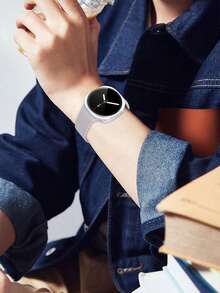 手錶錶帶 + 手錶錶殼套組，相容於 Galaxy Watch 8 40mm 與 44mm。柔軟舒適的錶帶搭配鉚釘扣錶殼。矽膠錶帶與耐衝擊、防刮硬 PC 外殼，附強化玻璃螢幕保護貼。2 合 1 設計，易於佩戴，觸控靈敏，適合男女使用 - 星光色 - 查看 11