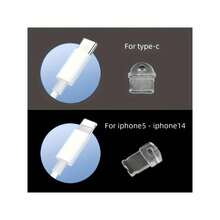 1 Stück 2D süßes Schwein Prinzessin Staubschutz für Handyanschluss, Acryl Ladeanschluss Schutzabdeckung kompatibel mit Smartphone, passend für USB & Typ-C Anschlüsse - Verschiedenfarbig - Übersicht 8