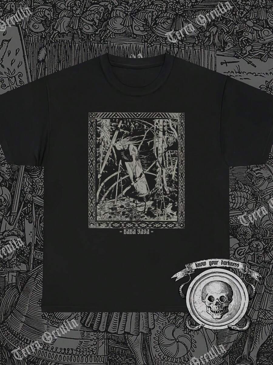 Baba Yaga Shirt, Sc , Folk Horror, Pagan - Phong cách 7 - Xem 1