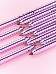 MISSLYN Perfect Lip Liner Pencil, Long-Lasting Color, Convenient Twist-Up Design, Gel Lip Liner, Smooth Application, Natural Makeup Effect, High Color Payoff, Smudge-Proof, Cosmetics, Gifts, Brand Makeup, Face Makeup Products, Suitable For Women & Girls, Winter Essential, Y2K Style, Fashion Versatile, Birthday Gift, Best Gift, Valentine's Day Gift, Party Essential, New Year Gift, Best Colors, Cruelty-Free & Vegan - #142 - View 8