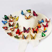CYPNMariposas Decorativas En 3D50 Piezas de 7cm con Adhesivo para Pared Decoracion para Decorar Pasteles Nevera Navidad Fiestas Bodas Salones de Clases Habitaciones ColorFashion - 224279540 - Ver 4
