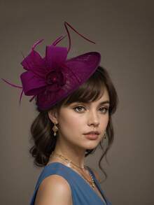 一款精致的水滴形女士茶会帽，优雅的 1950 年代肯塔基德比帽，羽毛发夹，适合赛马嘉年华新娘和婚礼派对，花卉 1920 年代赛马头饰，复古布里奇顿软呢帽，贝雷帽，1950 年代服装，教堂帽，黑色丧葬面纱，1940 年代连衣裙，维多利亚帽，药盒帽，洛丽塔配饰，适合作为女性生日、母亲节、万圣节和圣诞节的礼物。 - 彩色 - 查看 18