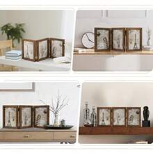 CYPNPortaretratos con Bisagras de 4 x 6 Pulgadas Marcos para Fotos con 3 Aberturas Marcos para Cuadros con vidrio realFashion - 221361456 - Ver 7