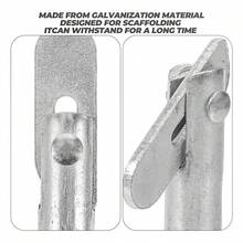 50 Piezas Pasador De Bloqueo Para Andamios, Conector De Junta De Andamio Móvil Pasador Bloqueo 1/2 Pulgada, Barra De Punto De Conexión De Junta Móvil Y Acoplamiento Con Seguros - Plateado - Ver 5