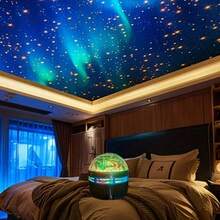 1pc USB Powered LED Aurora Borealis Projection Lamp With Remote Control, Suitable For Party, Birthday, Bedroom Home Decor - Multi-color light - View 6