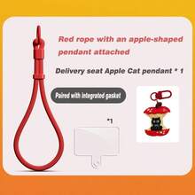 1pc Minimalist Adjustable Short Strap Buckle Lanyard, Phone Lanyard, Water Bottle Holder, Key Chain, Wrist Strap With Pad