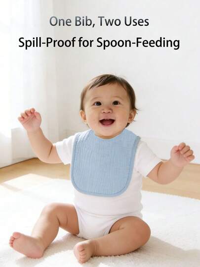 Soft Multi-Color Baby Drool Towel 6-Piece Set - Suitable For Both Male And Female Babies, Easy To Clean, Drool Proof, Essential For Daily Outings For Infants And Toddlers