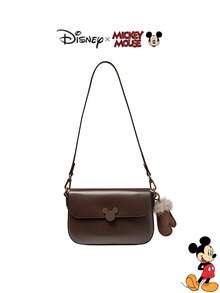 Disney Bolso cuadrado pequeño de alta gama con estilo retro de Mickey Mouse para mujer - Bolso de nicho de lujo para ir al trabajo, de hombro y cruzado - Multicolor - Ver 8