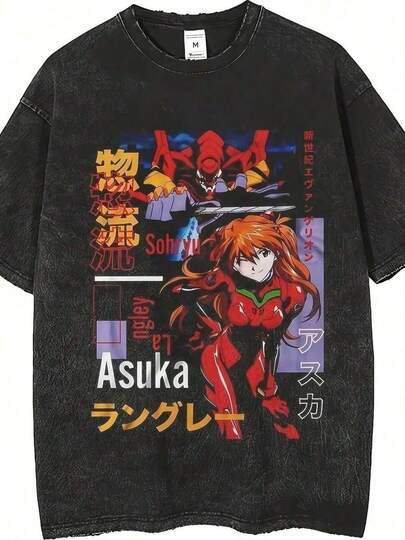 Camiseta de algodón lavado EVA Asuka Langley Ryu, camiseta vintage con gráfico de anime, holgada y corta, talla S0180 g Camiseta de algodón para todas las estaciones de . Ligera. Transpirable. Considerado. Perfecta para salidas de primavera y aventuras de verano, esta camiseta de algodón puro de 180 g promete una comodidad increíble que dura todo el día. Es la base versátil para innumerables looks, desde conjuntos casuales de vacaciones hasta creativos disfraces de Halloween. Un regalo considerado sin esfuerzo que demuestra que te importa, temporada tras temporada.