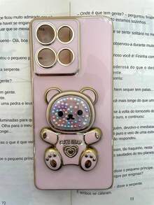 Phone Case Compatible With Moto G75 5G, Teddy Bear Design. - Baby Pink - View 7