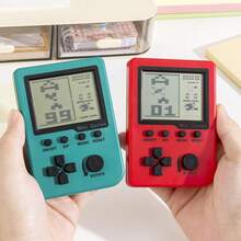 Classic Retro Handheld Game Console,Built-In 26 Classic Games (Cubes, Memory Challenge, Shooting And Other Games)- (99 Levels Difficulty),Requires Two AAA Batteries (Not Included), Large Black And White Eye-Care Screen, Portable Mini Arcade, Creative Stress Relief Toy, Perfect Gift For Birthday,/Christmas/ Halloween/School Easter - Multicolor - View 1