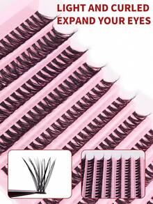 200pcs 30D/40D/80D D-Curl Volumizing False Eyelashes Set, DIY False Eyelashes Set, Super Dense Black False Eyelashes Set, Daily Makeup Black False Eyelashes Set, D-Curl Volumizing False Eyelashes Set, Black Individual False Eyelashes Set (200pcs), 8-12mm Mixed Individual False Eyelashes Set, DIY At Home, D-Curl Volumizing Rizos False Eyelashes, Mini Travel & DIY Eyelash Set, Individual False Eyelashes, False Eyelashes - D - View 4