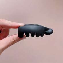 4Pcs Vintage Banana Hair Clips For Women, Non-Slip Oval Leopard Print Large Hair Clamps, Amber & Black Ponytail Holder Accessories For Thick Curly Hair - 4 màu - Xem 4