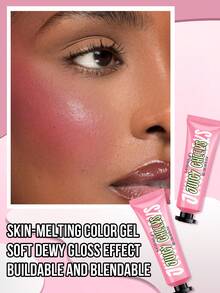 MISSLYN-Juicy Cheeks Gel Cream Blush, Not Greasy, High Pigmented, Lightweight, Breathable Feel, Easy To Apply,Sheer Flush Of Color, Natural-Looking, Dewy Finish, Oil-Free,Brand Beauty Makeup, Face Paint Cosmetic, For Women & Girls, Perfect For Winter, Ideal For Y2K, Fancy Fashion, Suitable For Birthday, Best Gift, Valentine's Day Gifts, Party Ready, New Year Gift, Best Color,Vegan & Cruelty-Free - #1 ROSE - View 4