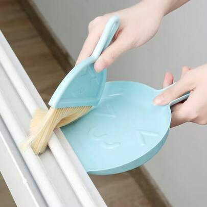 Cat Hamster Dustpan & Broom Set, Professional Pet Cleaning Tools, Rabbit Litter Scoop, Guinea Pig Litter Box Broom Accessories