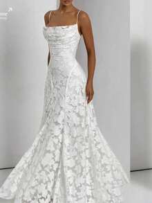 Women's New Style Cocktail Dress, Fashionable And Versatile, Elegant And Stylish, Party Dress, Sexy Strapless Dress - trắng - Xem 1