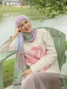 1 chiếc khăn trùm đầu Hijab thời trang nữ phong cách Bohemian in họa tiết màu nước, mềm mại và thân thiện với da, phù hợp cho hoạt động ngoài trời và sử dụng hàng ngày, có thể phối cùng trang phục có mạng che mặt, thoáng khí cho mọi mùa. - Nhiều màu - Xem 8