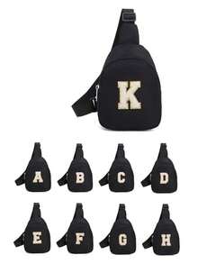 DIY 时尚手工字母胸包,超酷迷你多字包,收纳袋,购物、派对、节日礼物 - 彩色 - 查看 3