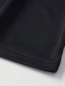 Camiseta de tirantes de secado rápido para hombres, camiseta sin mangas con panel en V texturizado para gimnasio & deportes de carrera - Negro - Ver 11