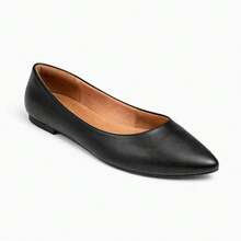 Pointed Toe Women's Pumps - Black - View 2