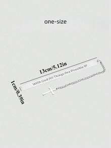 1pc Inspirational Bookmark With Bible Verse - "With God All Things Are Possible" - Christian Religious Gift, Suitable For Women, Men, Teens, Graduates, Book Lovers, Christians - Bible Study Motivational Bookmark, School Supplies, Back To School Gift, Birthday Gift, Encouragement Gift - Multicolor - View 7