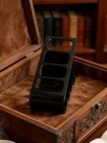 Organizador de escritorio de material PP, soporte para control remoto, organizador de escritorio para control remoto de TV, soporte para brochas de maquillaje, almacenamiento que se ajusta a controles remotos de TV, organizador de escritorio para guardar controladores, gafas, cosméticos, brochas, reproductores multimedia, bolígrafos, ahorro de espacio para mesita de noche/escritorio de oficina (negro). Regalos para el Día de San Valentín, el Ramadán, Pascua, temporada de regreso a la escuela, suministros de oficina y escolares, decoración de la sala de maquillaje. - Multicolor - Ver 2