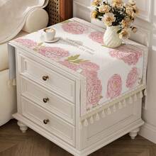 American Style Bedroom Bedside Cabinet Cover Cloth, Small Rectangular Tablecloth, Luxury Microwave Oven Refrigerator Dust Cover, Washing Machine Dust Cover Cloth - Multicolor - View 11