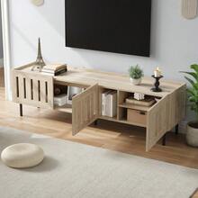 Television Stands & Entertainment Centers - Natural + MDF - View 7
