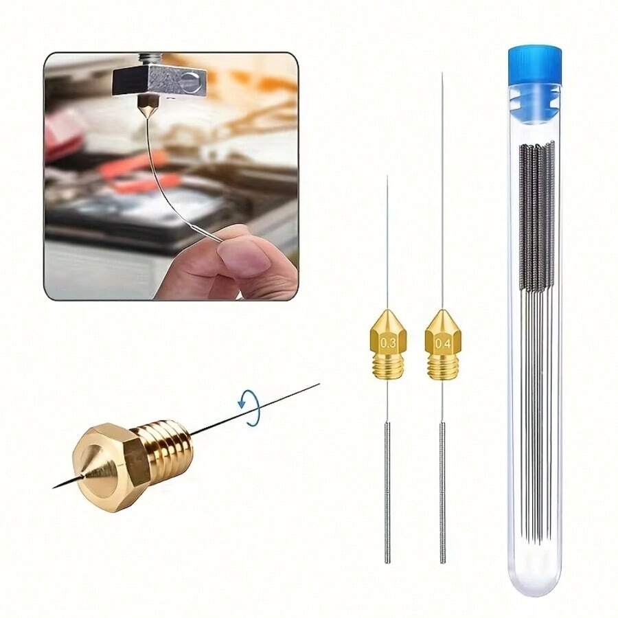清洁喷嘴工具套装 - 包括挡风玻璃雨刮器、清洁针、3D打印机喷嘴、燃气灶通风口、淋浴喷头针刷 - 查看 1