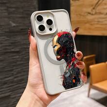 Marvel Patterned Phone Case, Iron Man, , Hulk, Thor, Hawkeye, Black Widow, Thanos, Avengers. Compatible With IPhone 17 ProMax, 17Pro, 17Air, 16, 15, 14, 13, And 12 Pro Models, With Shockproof Protection. A Unique Gift For Marvel Fans, Friends, Birthdays, Holidays, And Special Occasions. Great Gift Option For Anyone Who Loves Superheroes. - Blue - View 7