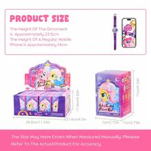 Miniso 我的小马宝莉魔法甜心系列腕表盲盒，卡通人物表盘+多种表带，石英机芯，12款随机发货，适合日常佩戴/收藏，可爱少女腕表（1只随机发货） - 彩色 - 查看 11