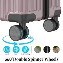 YSTYLE Suitcase Available In Various Colors Made Of PVC Material With Combination Lock And Silent Universal Wheels, Suitable For Storing Clothes For Business Trips, Boarding And Student Boarding.