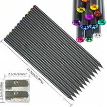 12pcs Black Diamond Wooden Pencils + 1pc Pencil Sharpener. Premium HB Pencils For Students, Writing And Sketching, Suitable For School And Office Use. Shiny Crystal Tip Wooden Pencils - 0.5mm HB Neutral Pencil Lead, Quality Wood, Suitable For Drawing And Writing, Suitable For School And Office Use. Random Drill Tip Color. - Quantity - View 2