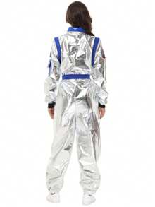 2 件套 - 男女通用连体裤 + 腰带（面罩单独出售），灵感来自电影，男女宇航员服装，节日表演舞台服装万圣节 - 彩色 - 查看 14