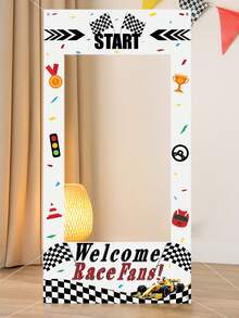 1pc 120*60cm Racing Car Theme Photo Backdrop,Race Car Theme Birthday Party Background Decoration, Game Sport Events Theme Photo Frame Backdrops, Race Car Theme Birthday Party Background Decoration, Welcome Race Fans Party Backdrop Banner, Background Photography For Birthday Party Decoration, Race Birthday Photo Props,Birthday Gift Party Favors, - Racing Theme - View 8